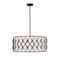 Z-Lite Harden Pendant, 8-Light, 26.25 In.W x 11.75 In.H, Matte Black/White 1948P26-MB - alternate 1